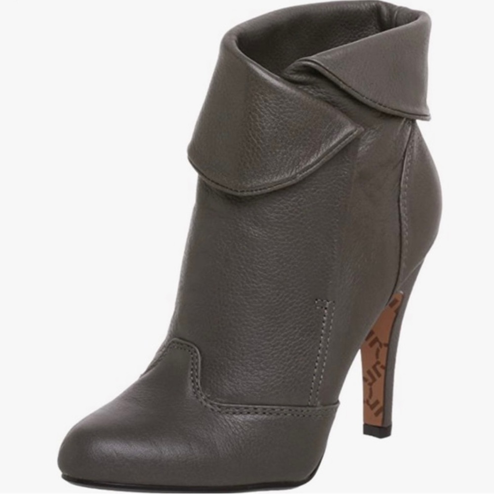 Report Boston Bootie - Dark Brown Leather Ankle Boot